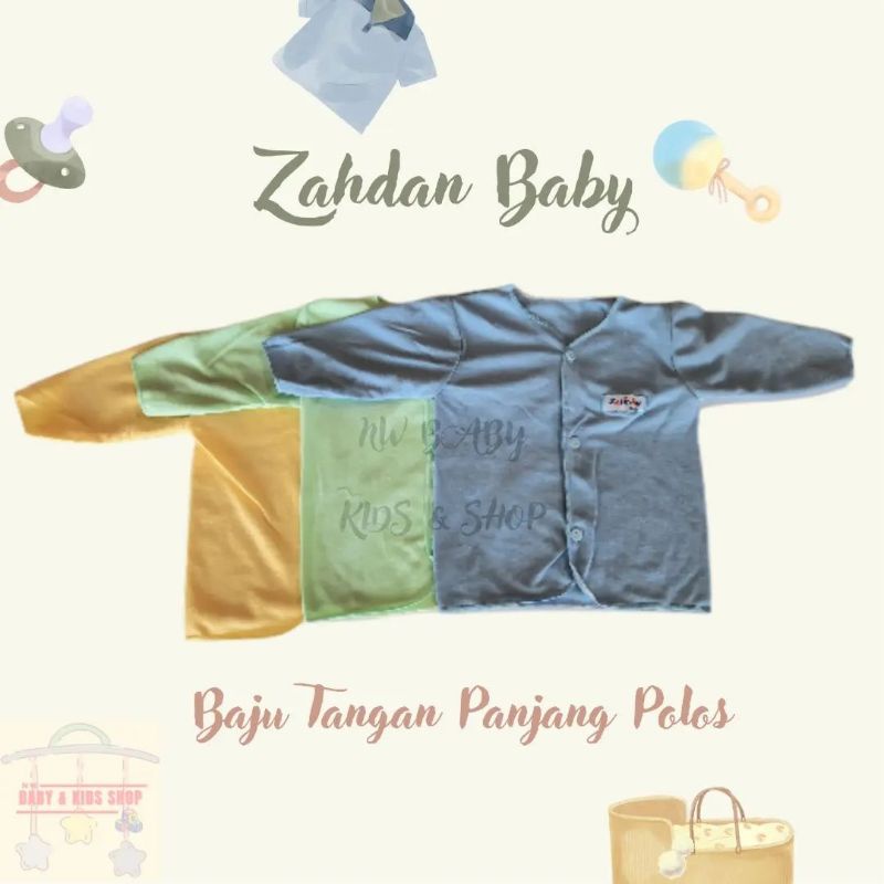 Baju lengan panjang bayi newborn Zahdan Baby
