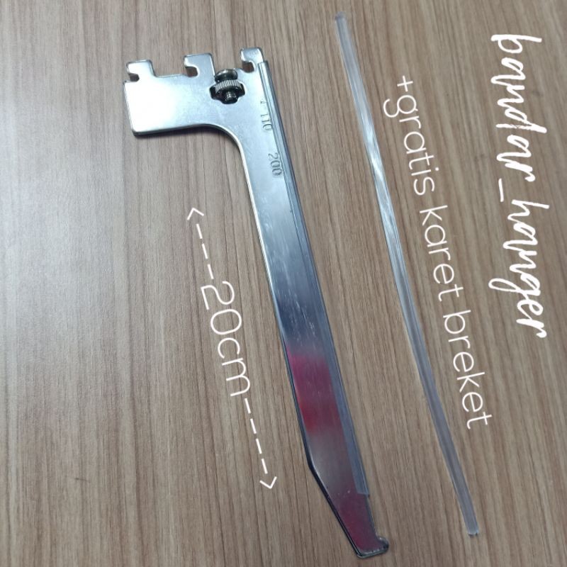 Daun bracket kaca 20cm