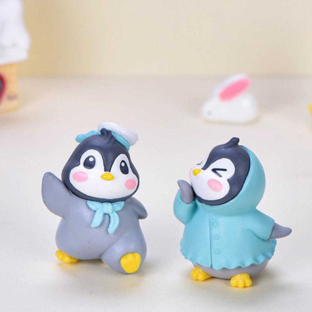 Patung Agustina Animal Fun Little Penguin Patung Kecil Figure Ornamen