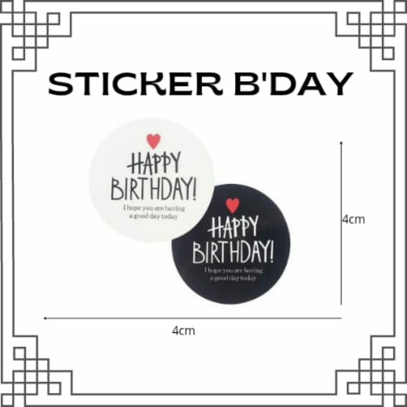 

LABEL STIKER HAPPY BIRTHDAY HAMPERS KUE