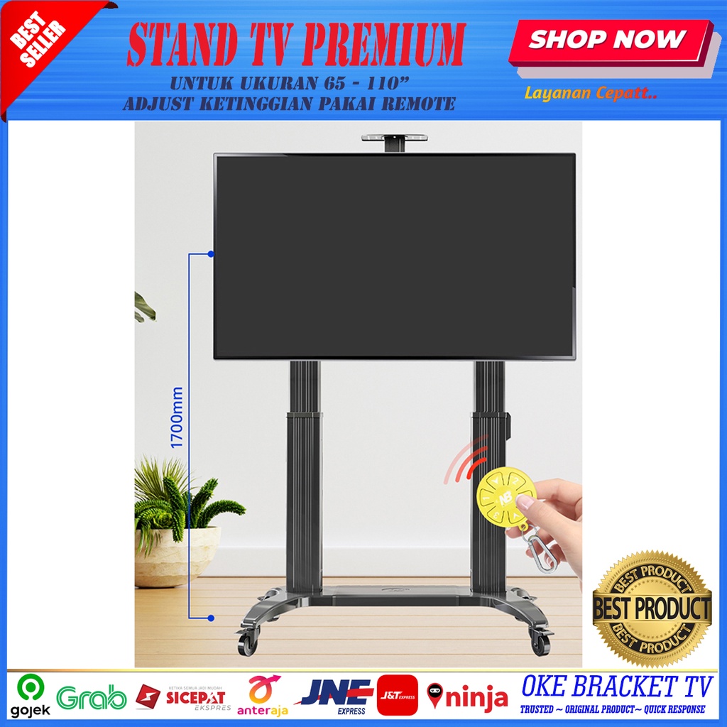 STANDING TV NB TW-100 MOTORIZED SIZE 60 - 100 INCH