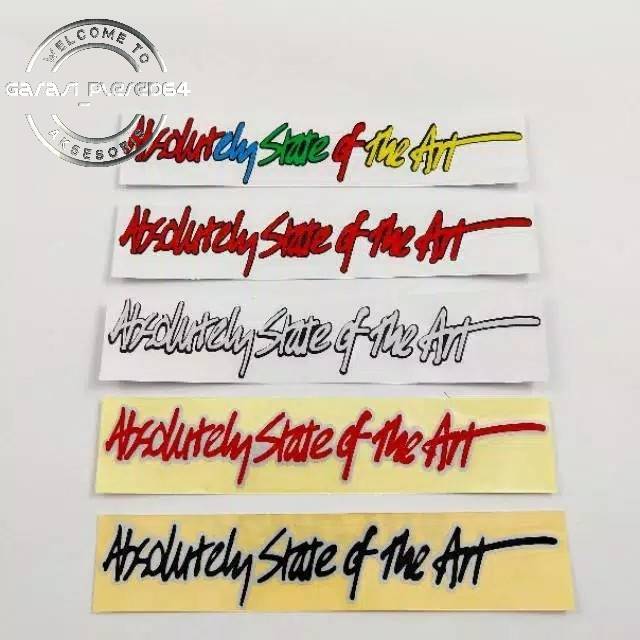 

stiker cutting ABSOLUTLY STATE OF THE ART kualitas terbaik termurah