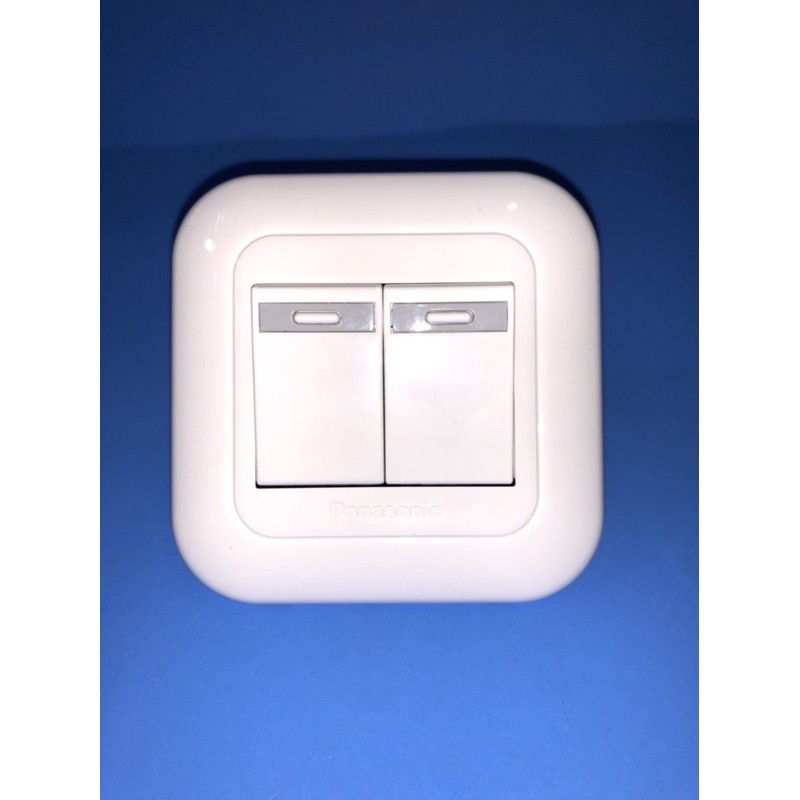 saklar double panasonic - Putih