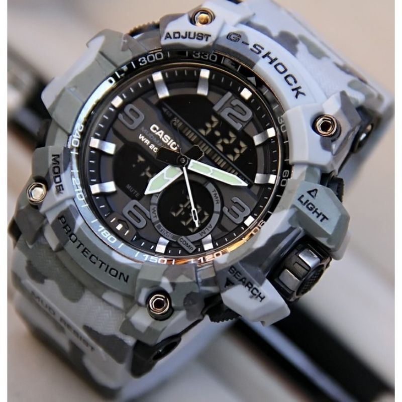 JAM TANGAN PRIA GANTENG, G-SHOCK CASIO GG 1000 LORENG ARMY
