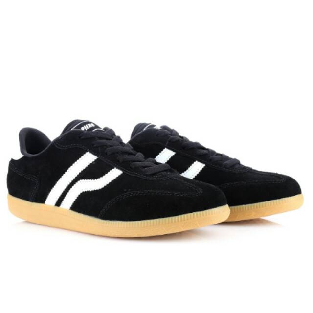 Sepatu Sneakers Piero London Premium - Black/Gum