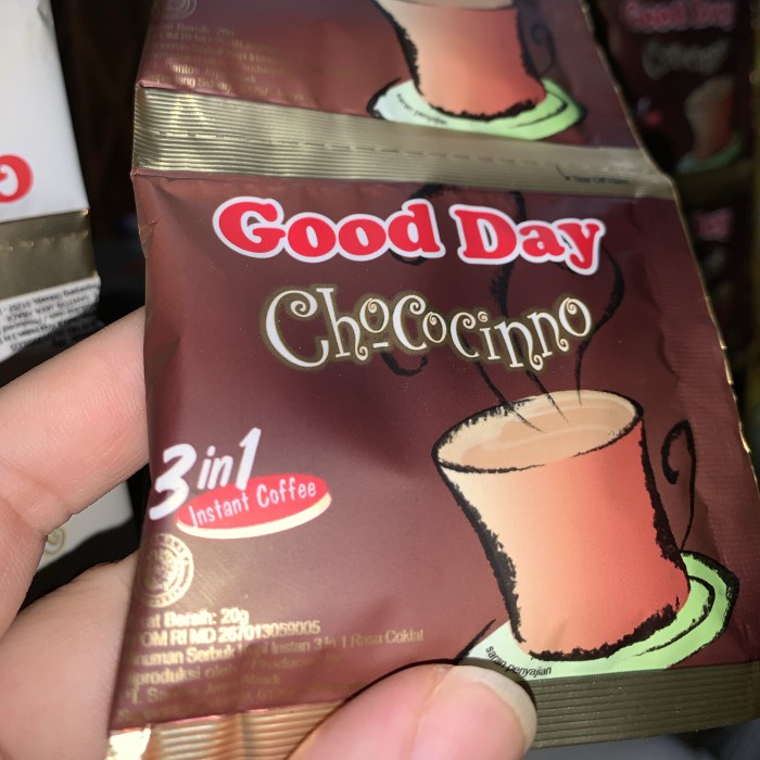 

vd201r Goodday Chococino Kopi. 1 Renceng Isi 10 Sachet Ds20X11