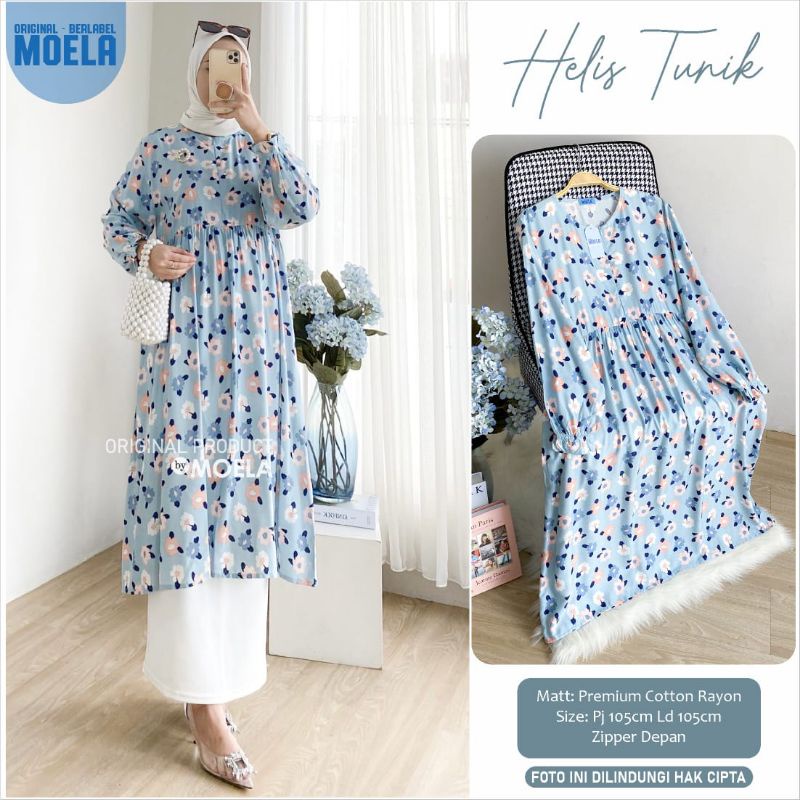 helis tunik by moela//tunik//rayon//busui
