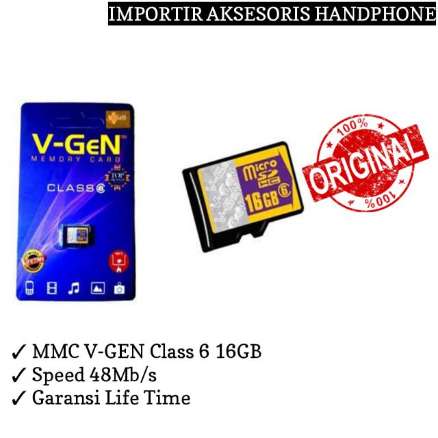 Memori / Kartu Memori / Micro SD / MMC V-Gen 32GB 16GB 8GB 4GB Class 6
