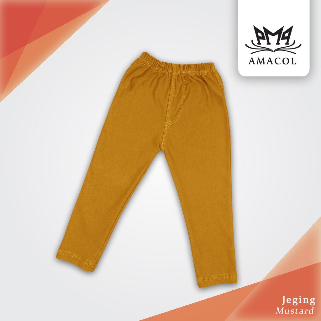 Amacol Celana Jegging Polos Anak by Amacol (Mustard)