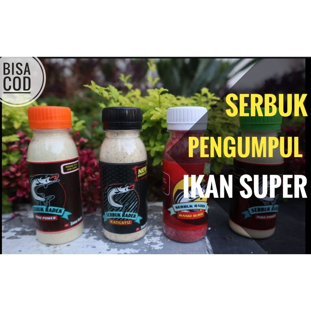SUPER  DOPING UMPAN IKAN TERBAIK ESSEN SERBUK RADEK  untuk lomba mancing Indukan paling Jitu