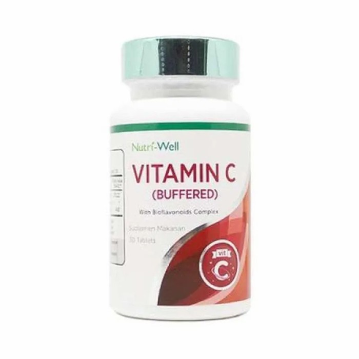 Nutri-Well Vit C buffered BioflavinoidS Complex 30 Tabs BPOM