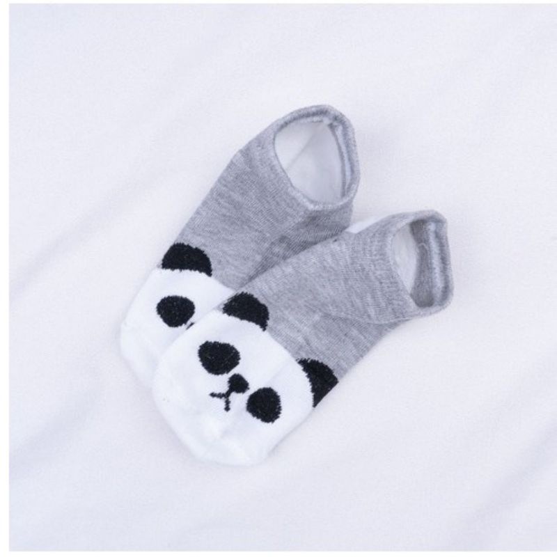 Kaos kaki ankle cute semata kaki-Panda abu