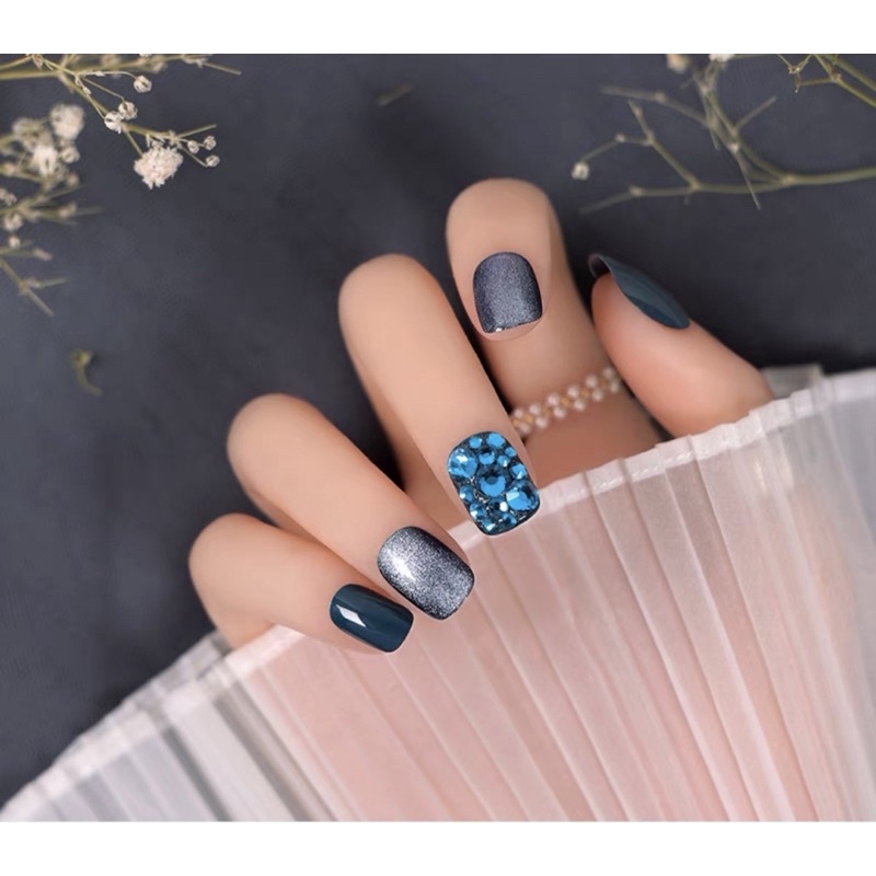 Kuku Palsu 【B84，lem cair】Nikah Wedding False Nailart Pengantin Tangan