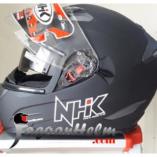NHK Helm RX9 / RX 9 Hitam DOP / RX-9 SOLID Black Doff