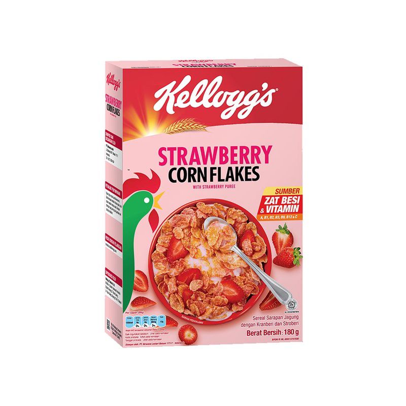 

Kellogg's Corn Flakes dengan Real Strawberry