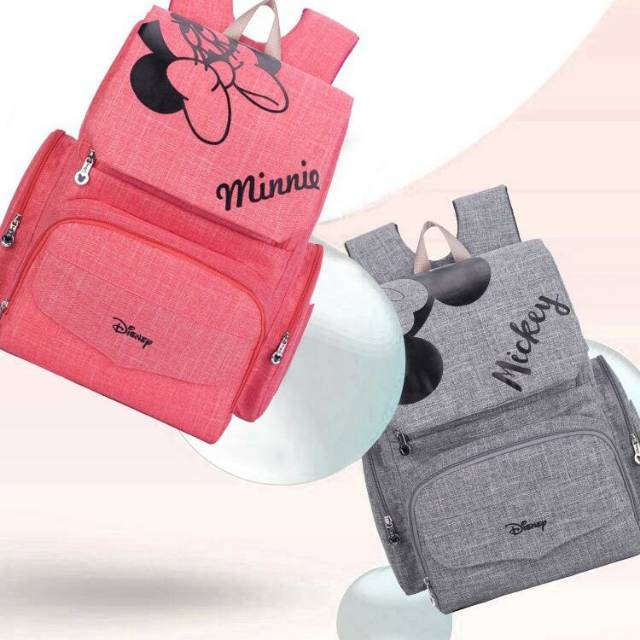 DIAPER BAG DISNEY MICKEY MOUSE "MICKEY & MINNIE(TAS BAYI DIAPERBAG ORIGINAL MICKEY MOUSE MULTIFUNGSI