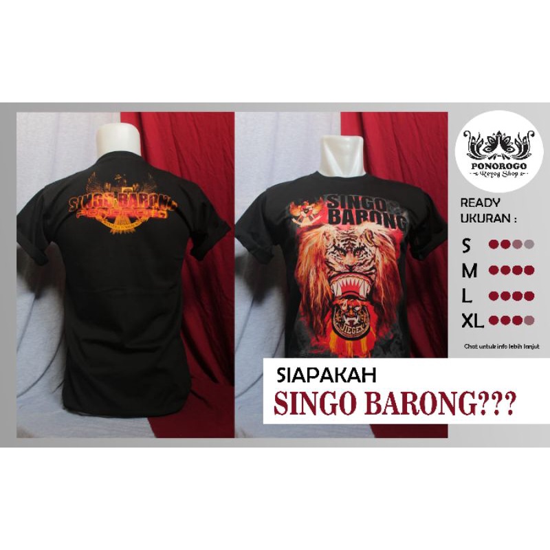 KAOS REOG SINGO BARONG (bisa COD)