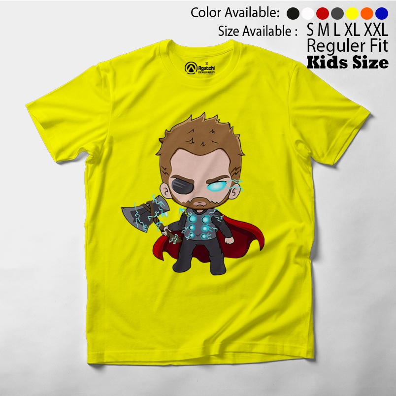 Baju Anak / Kaos Atasan Anak / Kids T Shirt Baby Marvel Chibi Kawaii Thor