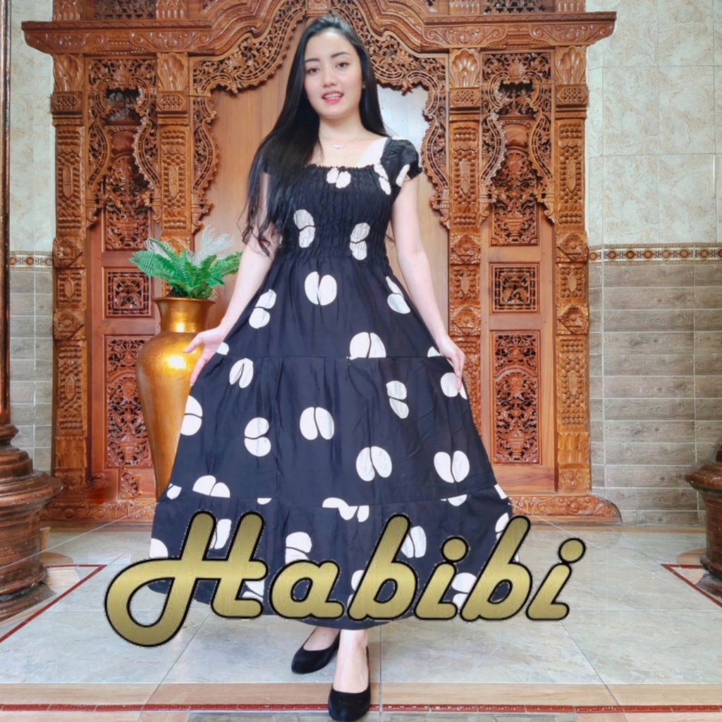 Dress Canda Coffee Rayon Super Premium Motif Terbaru Busui Limited Casual Bahan Adem Daster Panjang 