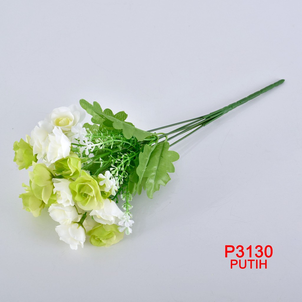 TF11/COD / P3130 ( 1 KG BISA 32 PCS ) BUNGA BUKET BUNGA ARTIFICIAL /BUNGA DEKORASI RUMAH / PESTA-PUTIH