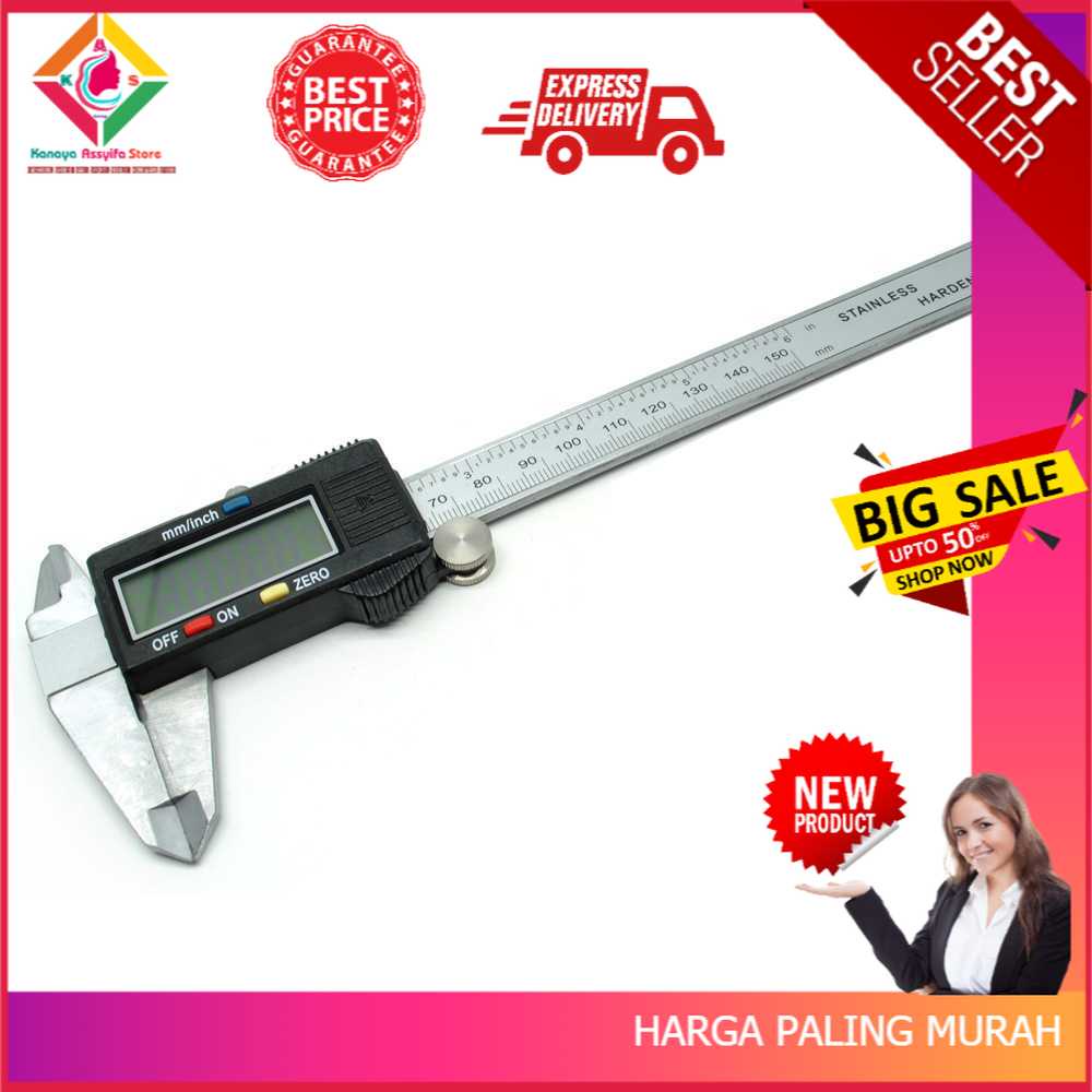 Taffware Kaliper Sigmat Digital Layar LCD - SH20