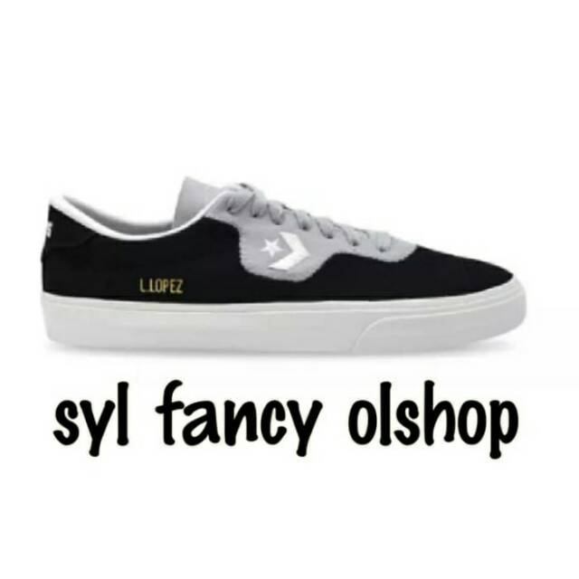 Sepatu Converse L Lopez Pro - Ox M Black Grey Original BNIB