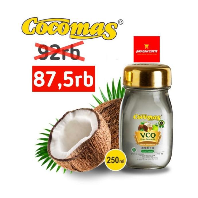 

BAYAR DITEMPAT]] VCO Minyak Kelapa Asli Murni Virgin Coconut Oil Cocomas 250ml KOMPLIT Kode 1198