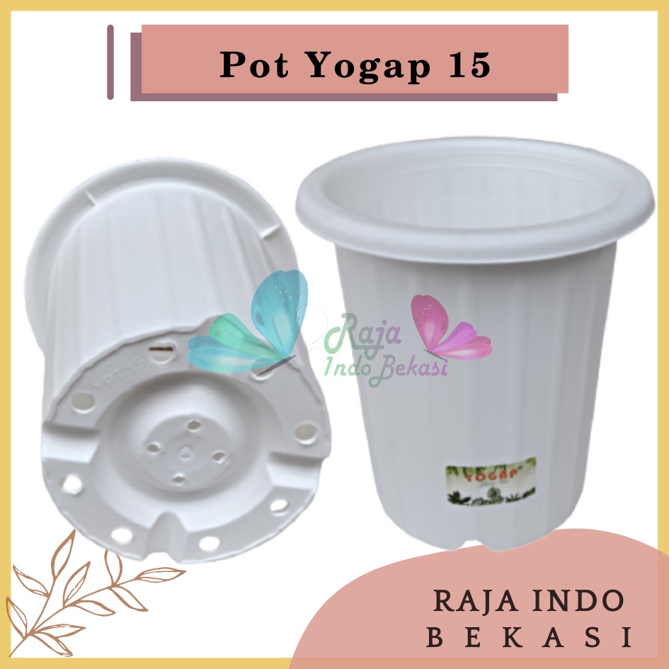 Pot Yogap 15 Putih Pot Tinggi Tebal Berkualitas Grosir Pot Yogap 10 13 15 17 18 Putih Transparan Bening Coklat Bata Murah