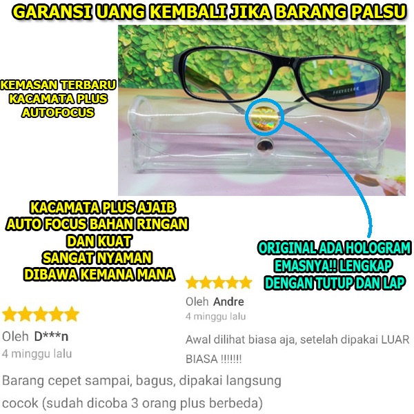 KACAMATA PLUS AJAIB AUTO FOCUS KACAMATA BACA TERBARU ORIGINAL