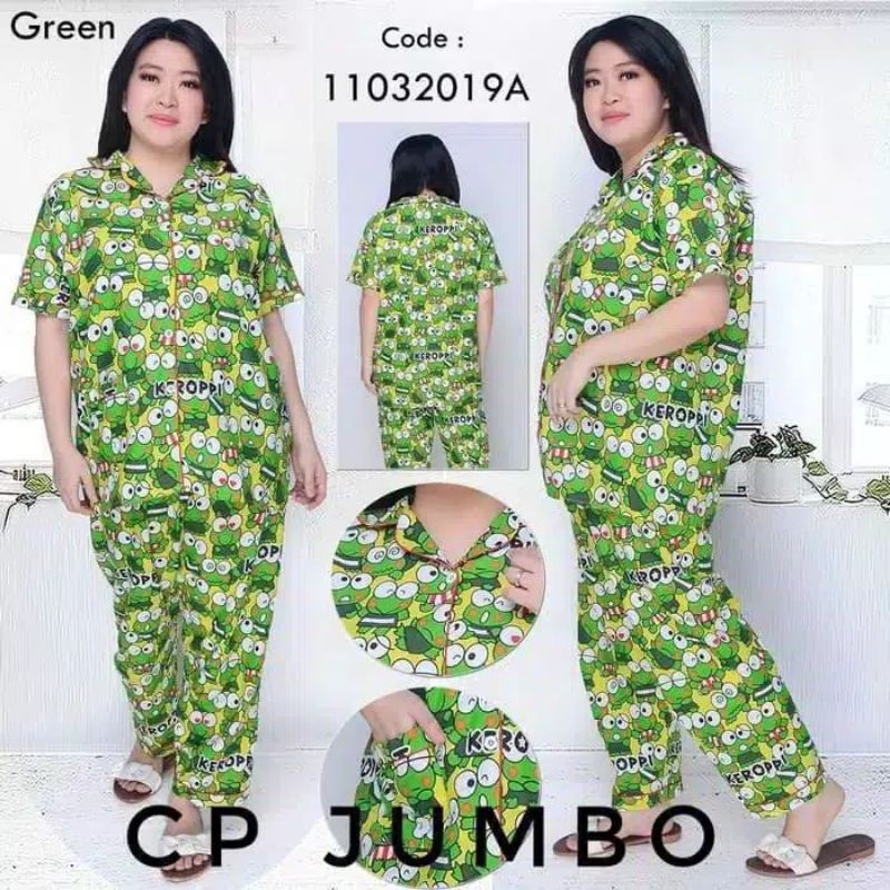 CIAHAW Setelan Baju Tidur Piyama CP Jumbo XXL MOTIP PANJASMAS