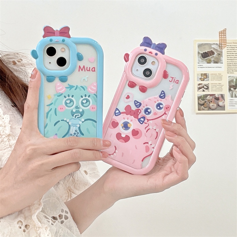 Soft Case Motif Kartun Monster Kecil Lucu Untuk Iphone 13pro Max X 11 / 12 / xr