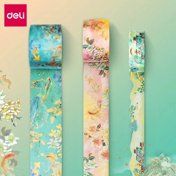

Produk Unggulan 3Pcs/Set 5M Washi Masking Tape Ancient Oriental Style #W20 - Not110A Trendi