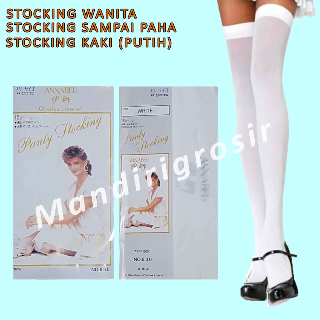 Stocking Sheleg* Stocking Paha C.H * Stocking Polos * 22-24 CM