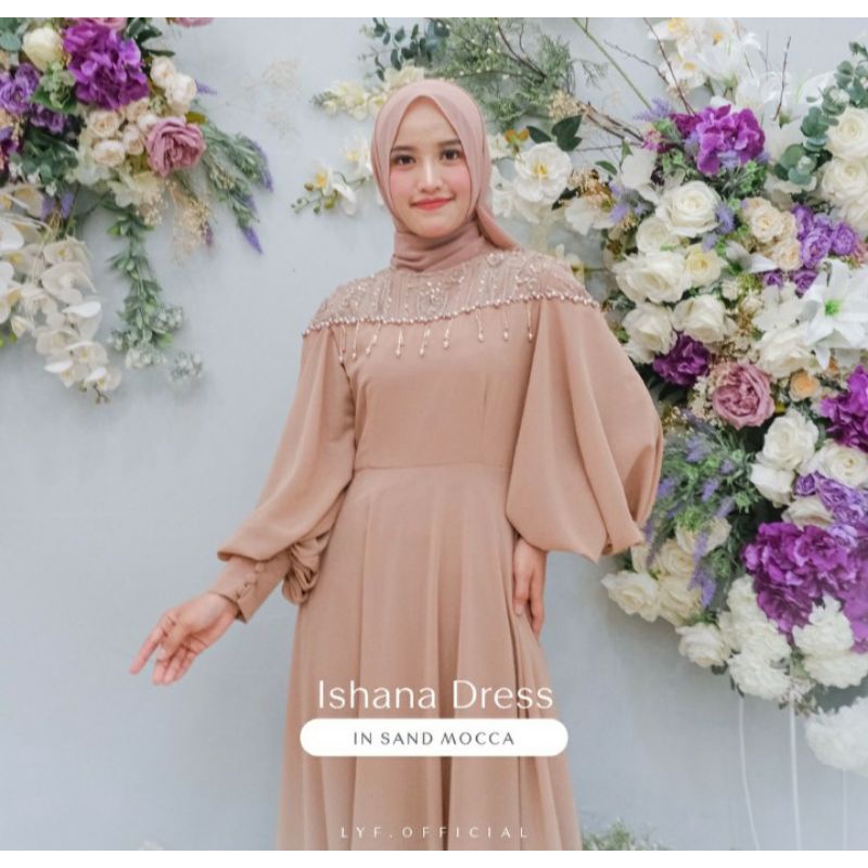 PROMOO !!! (RREADY STOK) GAUN TERBARU 2023 - gaun untuk kondangan lamaran pesta - Glacia dress brukat