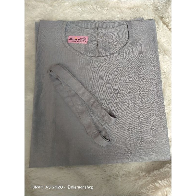 ATASAN KEBAYA BATWING TALI / KATALI KALILA BATWING modern kebaya jumbo kebaya batwing tali jumbo-ABU