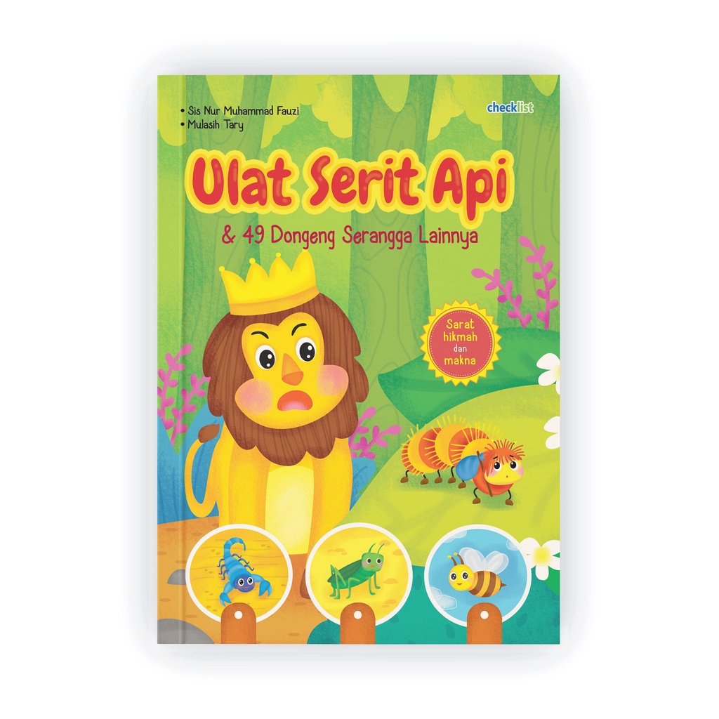 Buku Cerita Anak Ulat Serit Api & 49 Dongeng Serangga Lainnya Bergambar Full Color