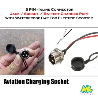 Port Charger Skuter Listrik - Mr Jackie / Aviation Socket