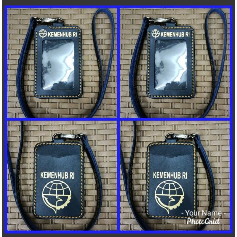 GANTUNGAN ID CARD KEMENHUB RI KULIT ID CARD HOLDER KEMENTRIAN PERHUBUNGAN