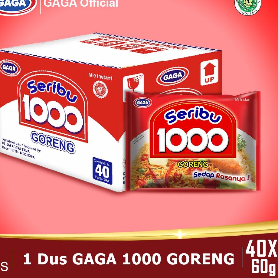 

㊤ GAGA 1000 Goreng (1 dus = 40 pcs Harga Grosir) BARU 2496 ⌘