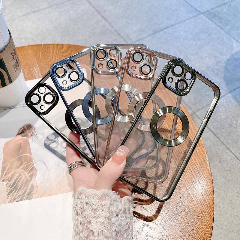 Case Pelindung Kamera Bahan Kaca Transparan Untuk iPhone X XS Max XR 7 8 Plus SE 2020 2022 SE3