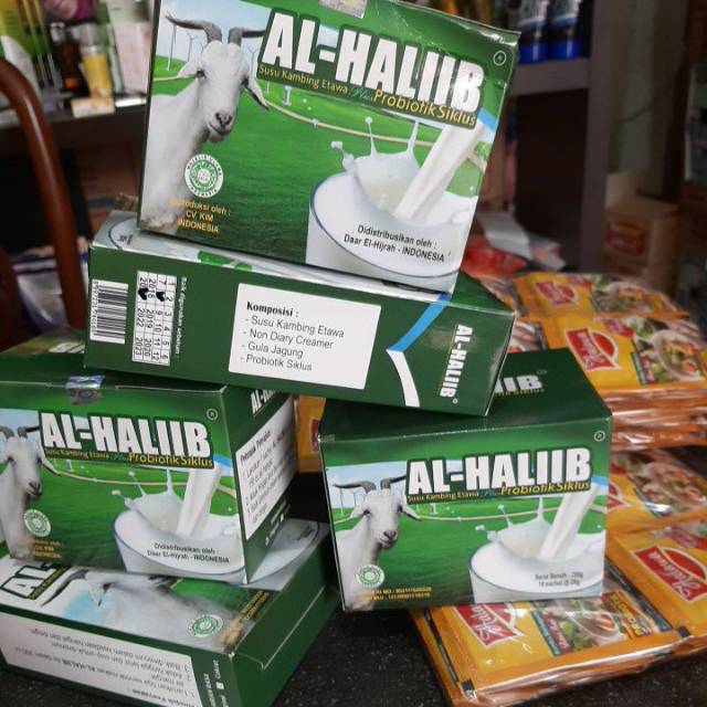 

[NeW PROMO] Susu kambing Etawa Al Haliib kemasan renceng isi 10 sachet @ 20Gr
