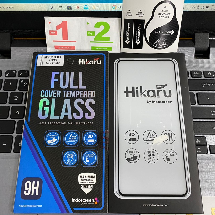 SAMSUNG A71 S10 LITE 2020 Hikaru Premium Full Cover Tempered Glass Anti Gores Full Cover