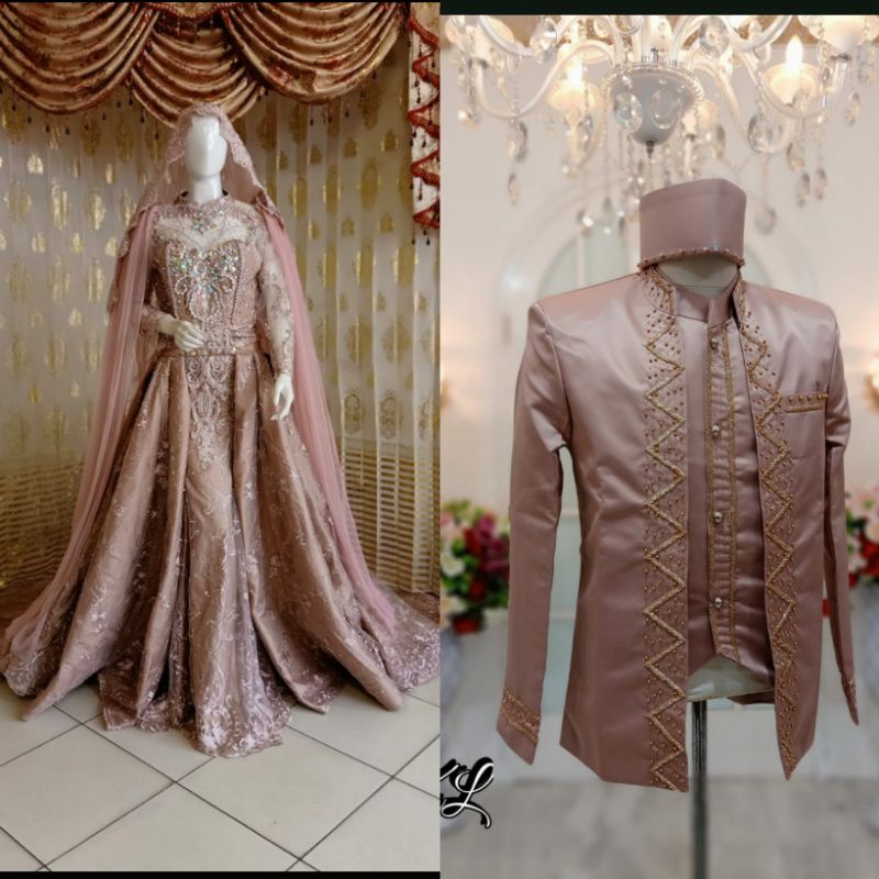 GAUN WEDDING SLIM COUPLE//GAUN SLIM BEREKOR//BESKAP