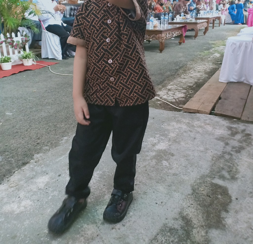 Xs.s.m.l.xl.xxl.3l.4l.5l Kemko Batik Anak Motif Daun Lurik Size Usia 6 Bulan Sampai Dewasa Lengkap