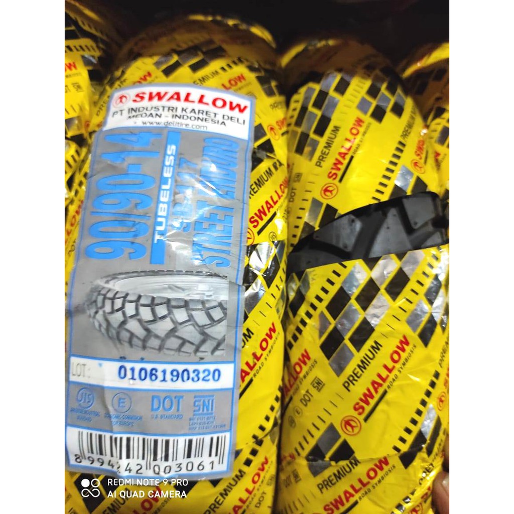 BAN TUBLES MATIC SWALLOW STREET ENDURO 90/90.14 SEMI CROSS, BAN BARU, 100% ORIGINAL FREE PENTIL