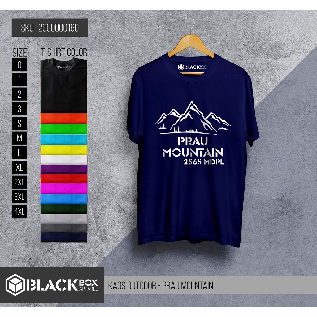 Kaos Outdoor Gunung Prau - Kaos Prau Mountain Premium Quality