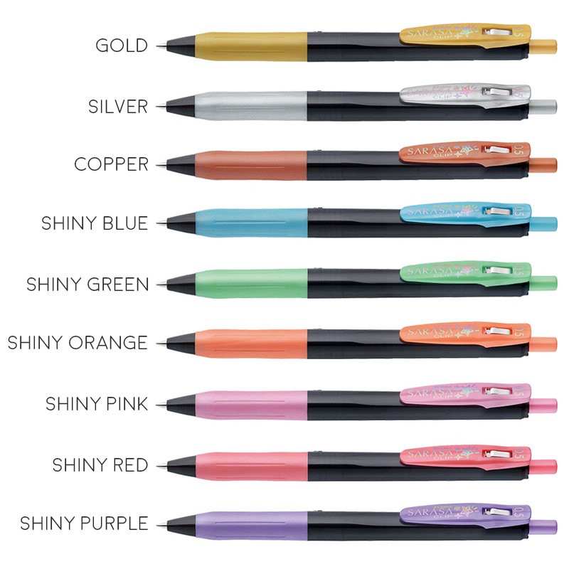 Zebra Sarasa Pulpen Gel Decoshine Color Series 0.5mm / Deco Shine Color Ballpoint Warna Lucu Unik-1