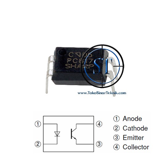 x10 PC 817 PC 817 PC-817 Genuine SHARP Photocoupler Phototransistor Isi 10 Pcs