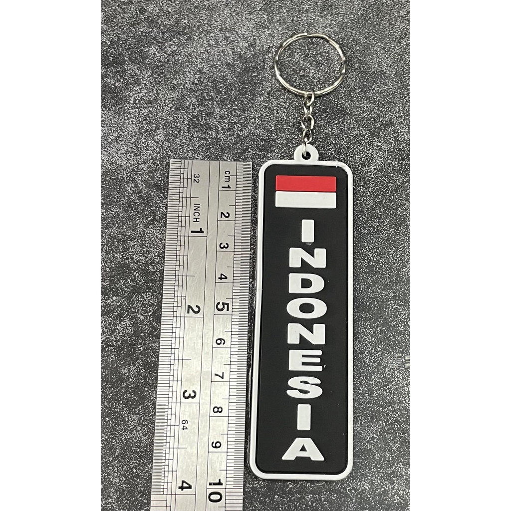 Gantungan Kunci Indonesia (Pjg Ht Pth ) | Keychain | Gantungan Kunci Karet Indonesia