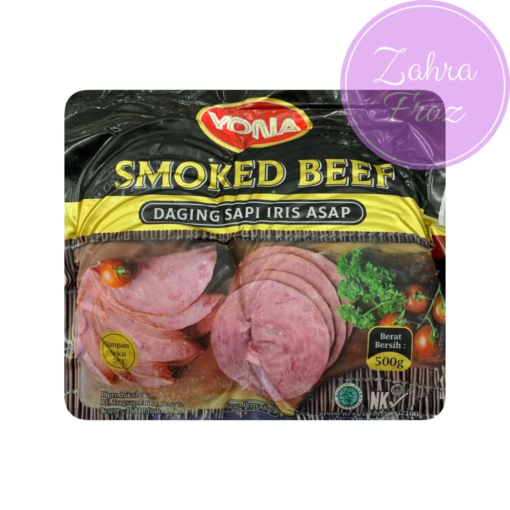 

YONA SMOKED BEEF DAGING SAPI IRIS ASAP 1 KG 500 GR 250 GR